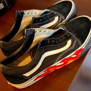 Vans with flames